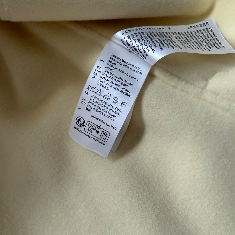 Cos Yellow Wool Coat - Picture 5 of 5